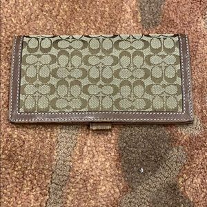 Coach wallet/checking book